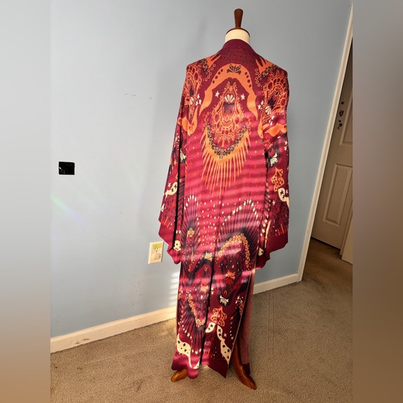 *RARE* Free People Psychedelic Kimono Sweater Coat xs/s Amazing piece!! - Picture 8 of 14